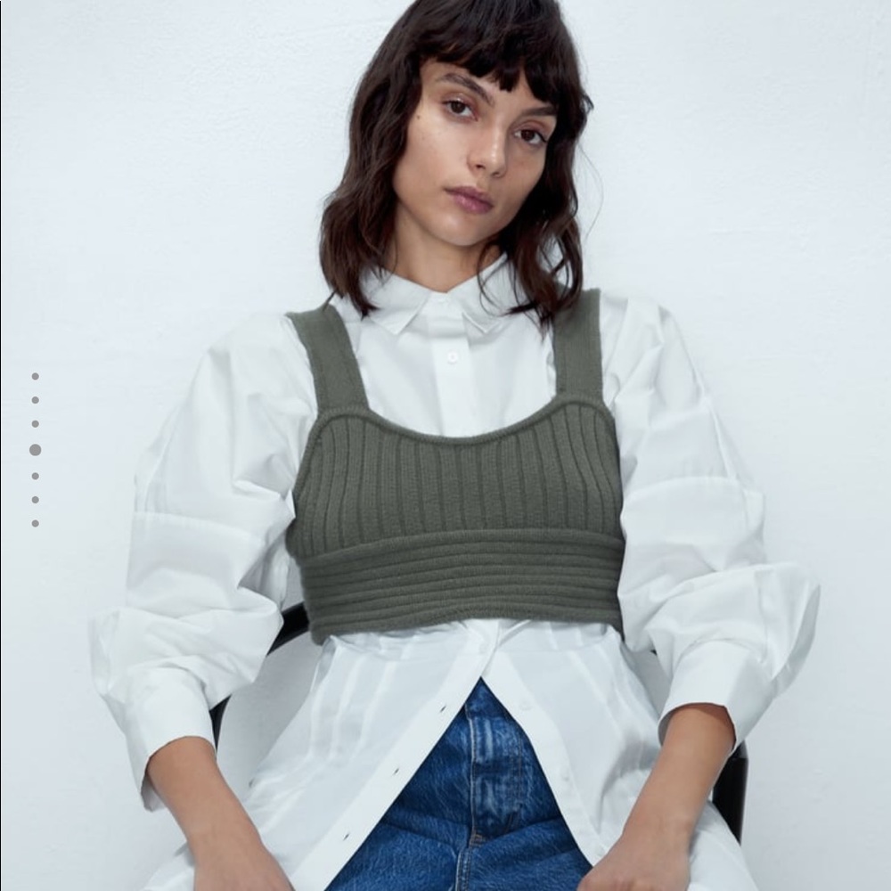 Zara Knit Crop Top TRF
